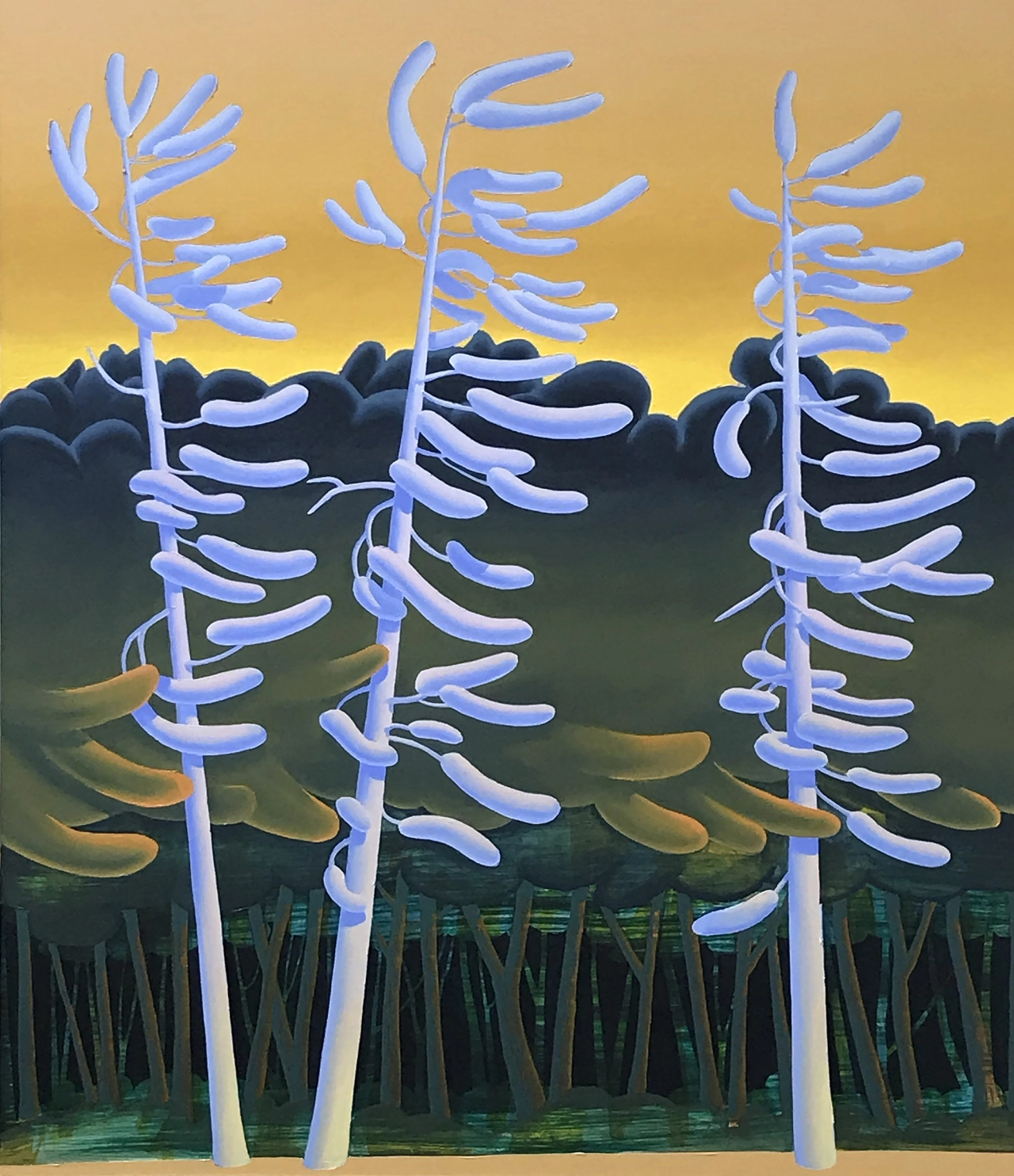 Three Sisters, 2020. Madeleine Bialke. Image courtesy of Huxley-Parlour Gallery