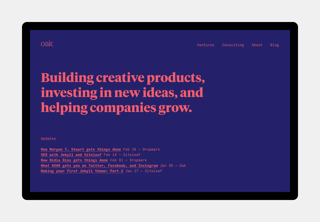 Designed by [Oak](https://oak.is/)