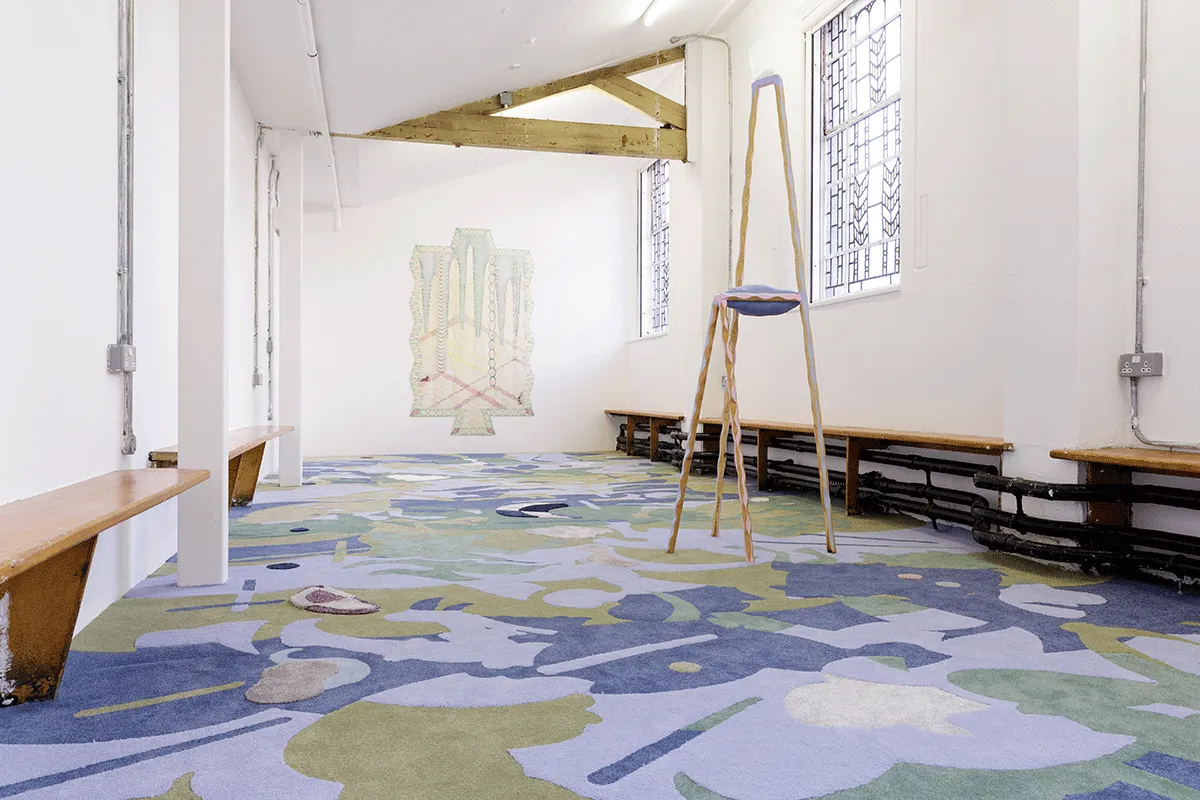Bea Bonafini, Dovetail’s Nest, installation view, Zabludowicz Collection, 2017. Photo: Tim Bowditch