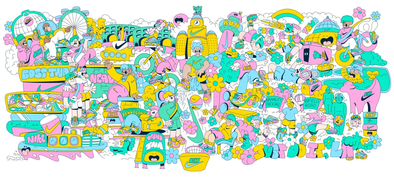 Nike mural