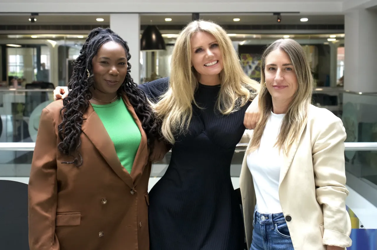 Shanice Dover, Laura Coller and Katy Ball at M+C Saatchi Social House