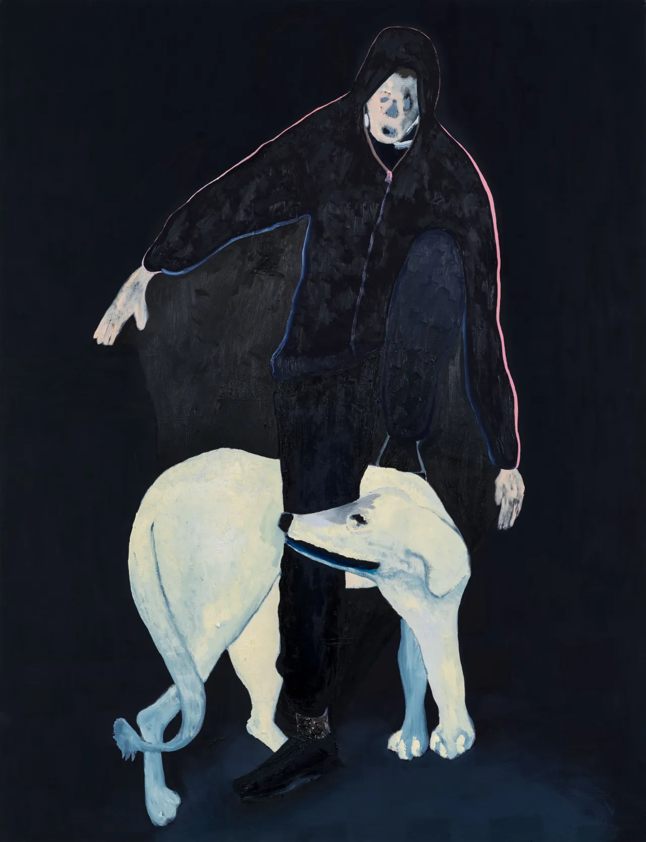 nice dog, 2019. © Florian Krewer. Courtesy Michael Werner Gallery, New York and London