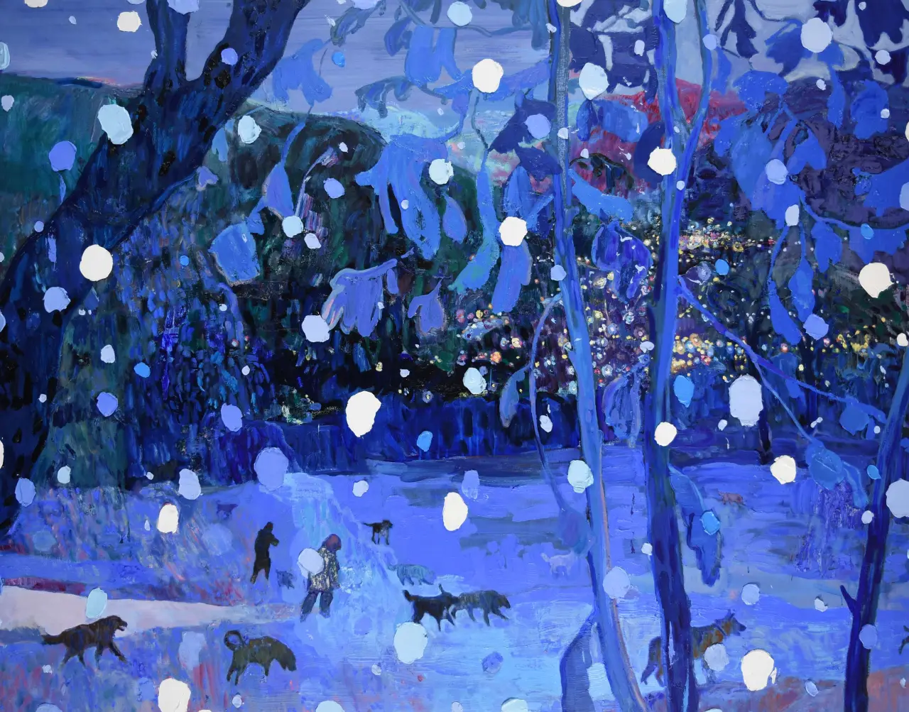 Dog Walkers, 2020 © Ben Reeves. Courtesy of Nicholas Metivier Gallery, Toronto