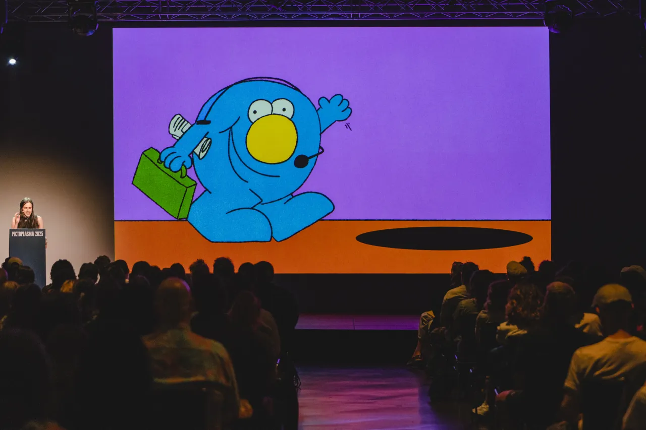 Angela Kirkwood at Pictoplasma Berlin 2025. Photography by Diego Castro