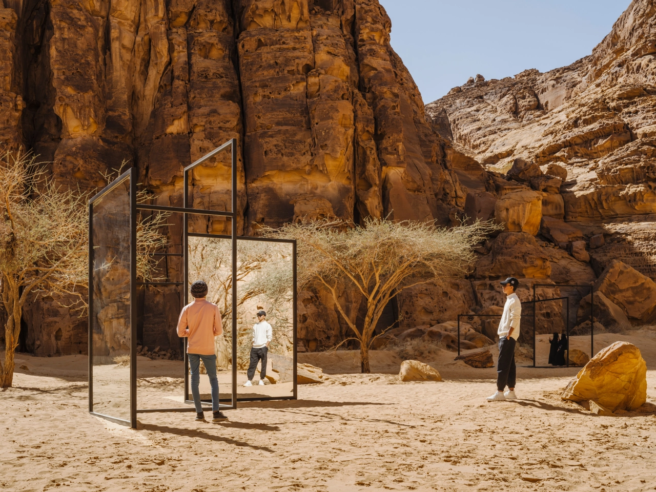 Alicja Kwade Desert X AlUla 2022, photo by Lance Gerber