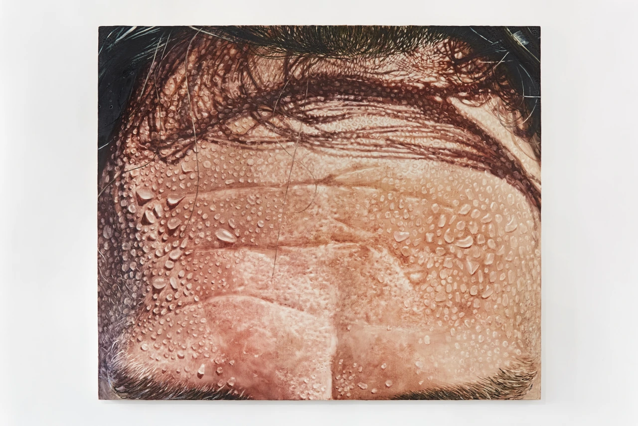 The Brow, 2020, Watercolour on gessoed canvas © Joseph Yaeger, courtesy V.O Curations, London