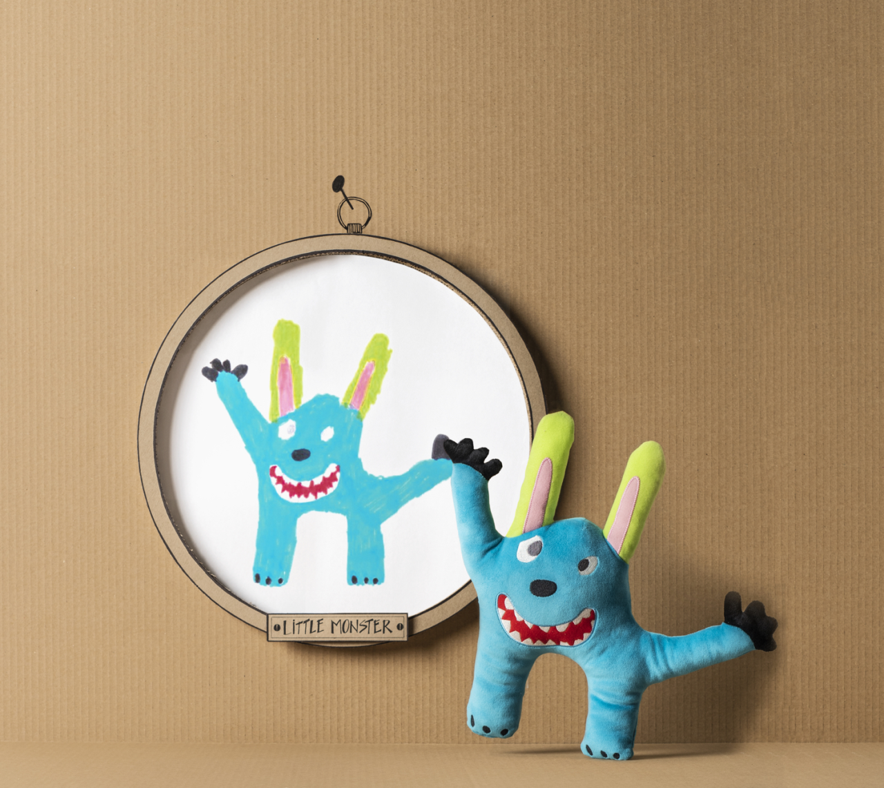 Little Monster the bedtime hugging monster who keeps all bad monsters away  by nine-year-old Thomas, from Greece