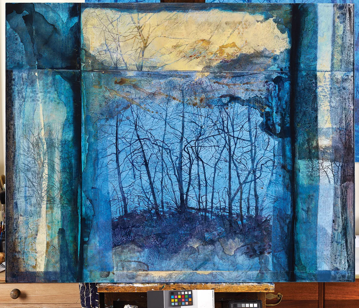 Venetian Mirror with Remembered Landscape, 2018 oil on linen, 101.5 x 127 cm photo: John McKenzie