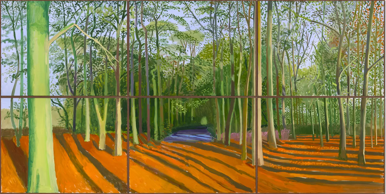 David Hockney: Woldgate Woods 6 & 9 November (2006) © David Hockney, Photo Credit: Richard Schmidt.