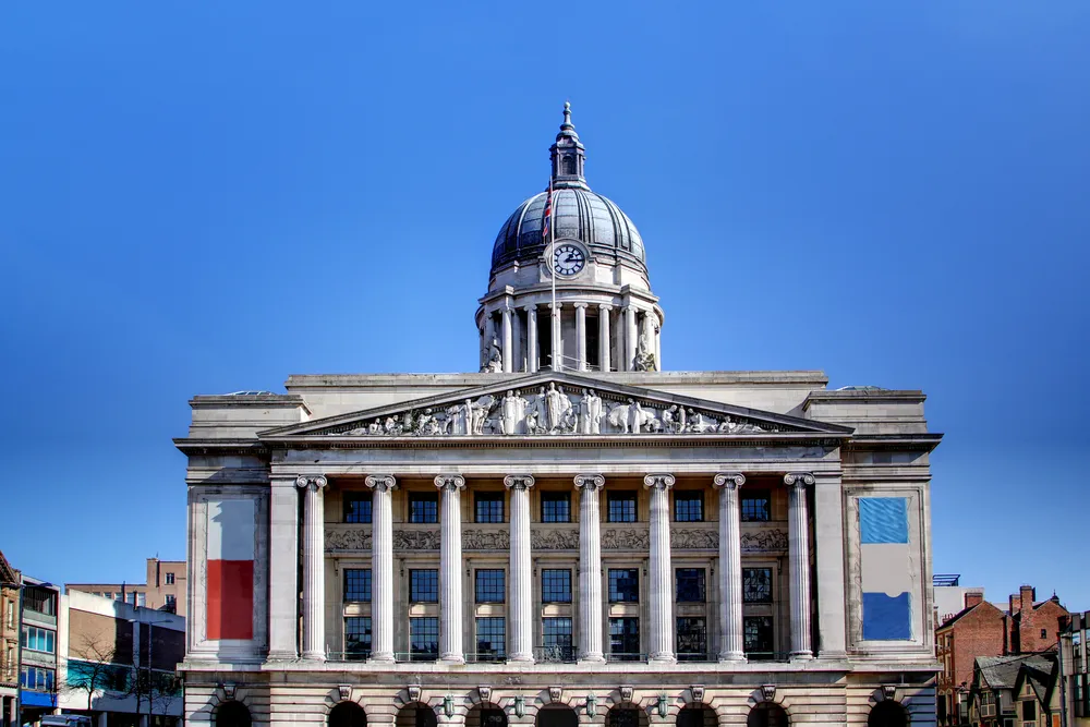 Nottingham Town Hall. Image Credit: [Shutterstock.com](http://www.shutterstock.com)