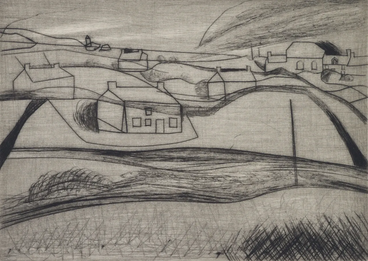 Ben Nicholson, Halse Town 1949, 1949. Arts Council Collection, Southbank Centre, London © Angela Verren Taunt 2017. All rights reserved, DACS/Artimage 2018