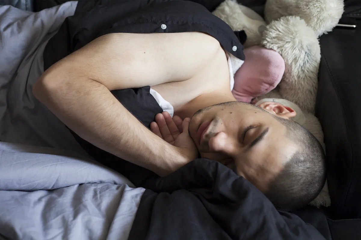 Mahtab Hussain Young man asleep from the series You Get Me? 2010 Courtesy of the artist