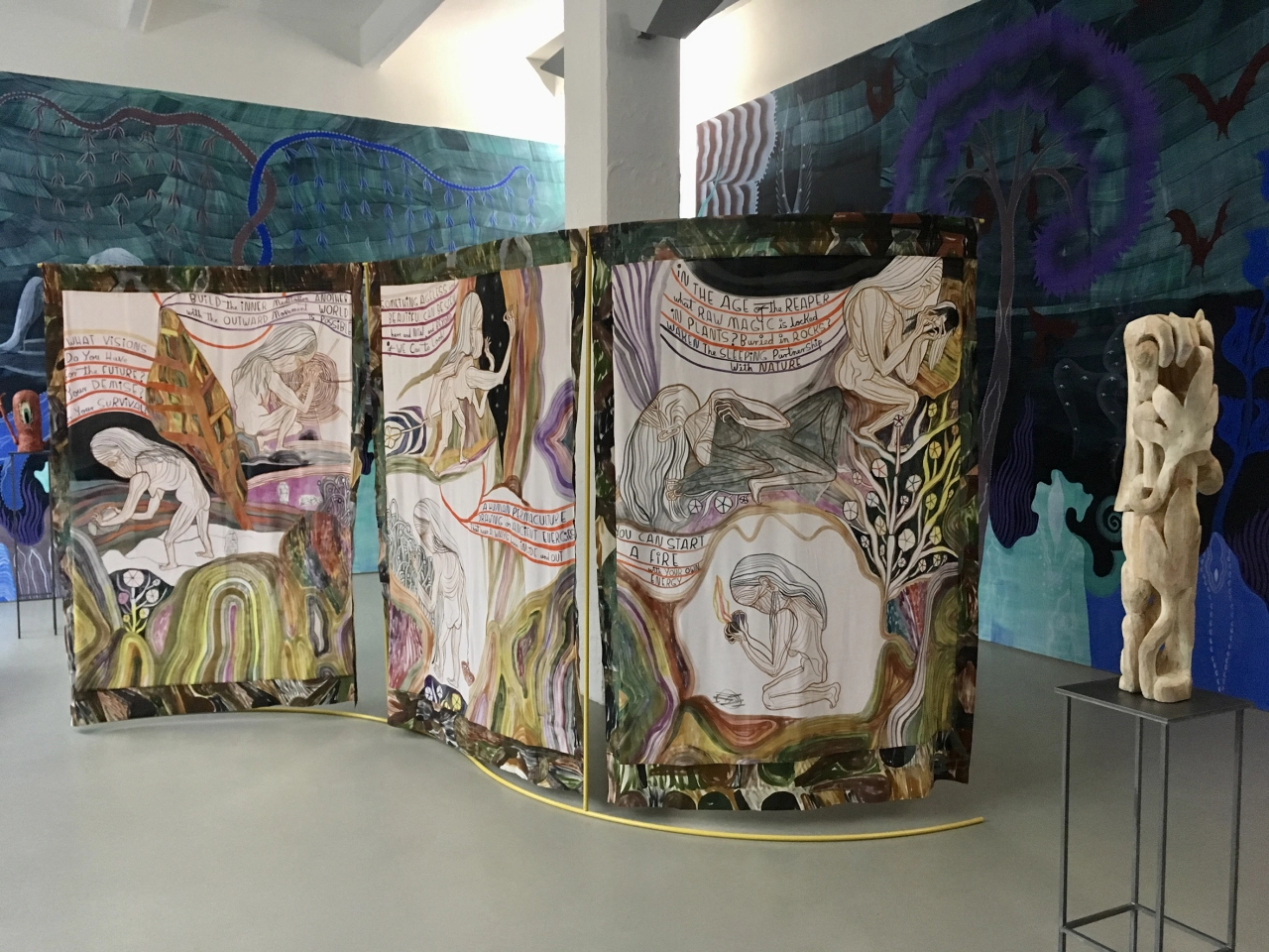 Emma Talbot The Age of the Reaper 2019 Group show Starhawk’s Backyard with Gijs Frieling and Derk Thijs Galerie Onrust Amsterdam. Courtesy of Galerie Onrust