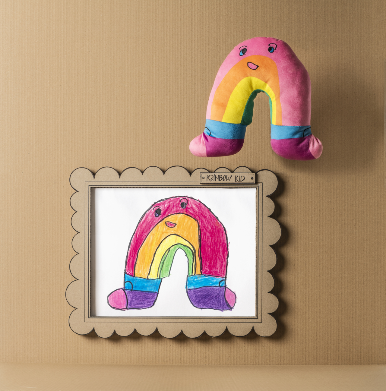 Rainbow Kid (in socks)  by five-year-old Darren Wing Hei, from Hong Kong