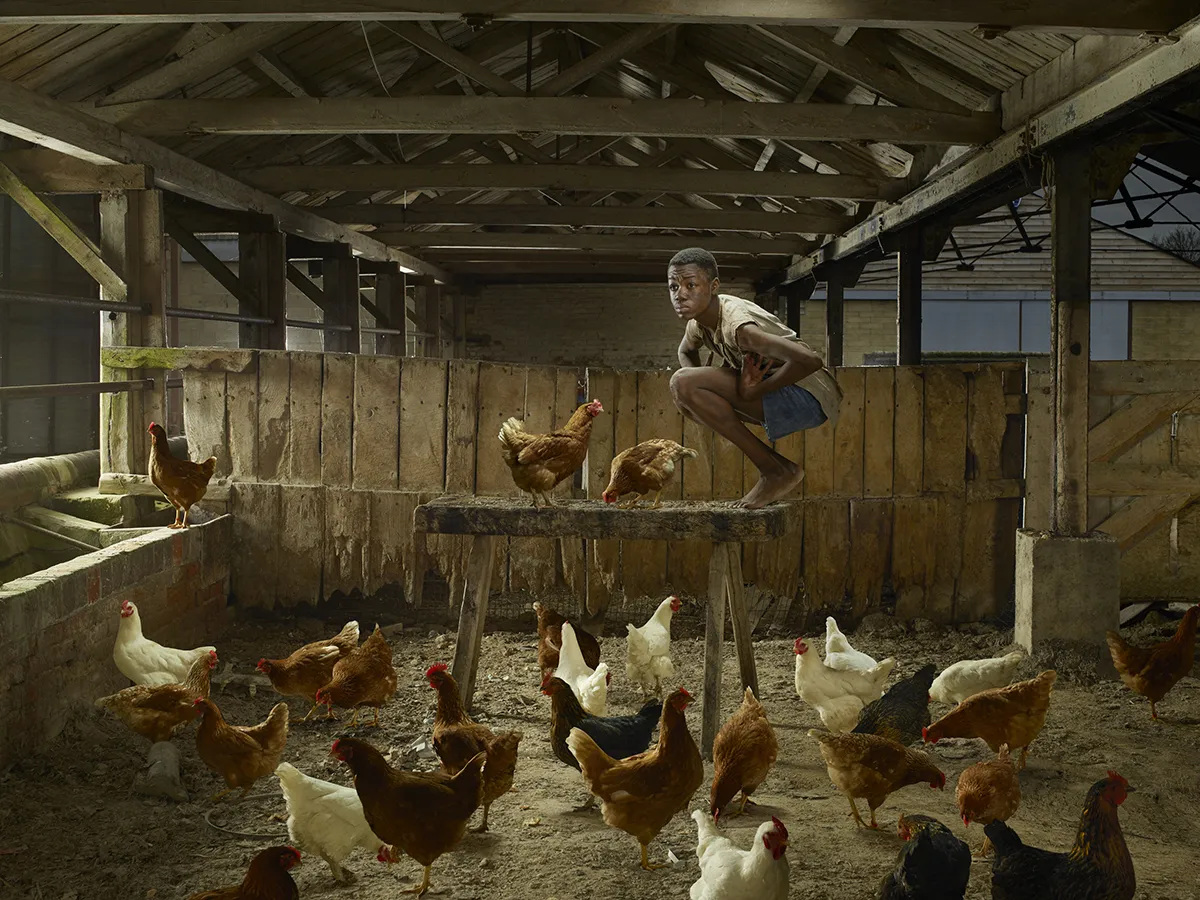 Sujit Kumar, (The Chicken Boy). Fiji, 1978 © Julia Fullerton-Batten