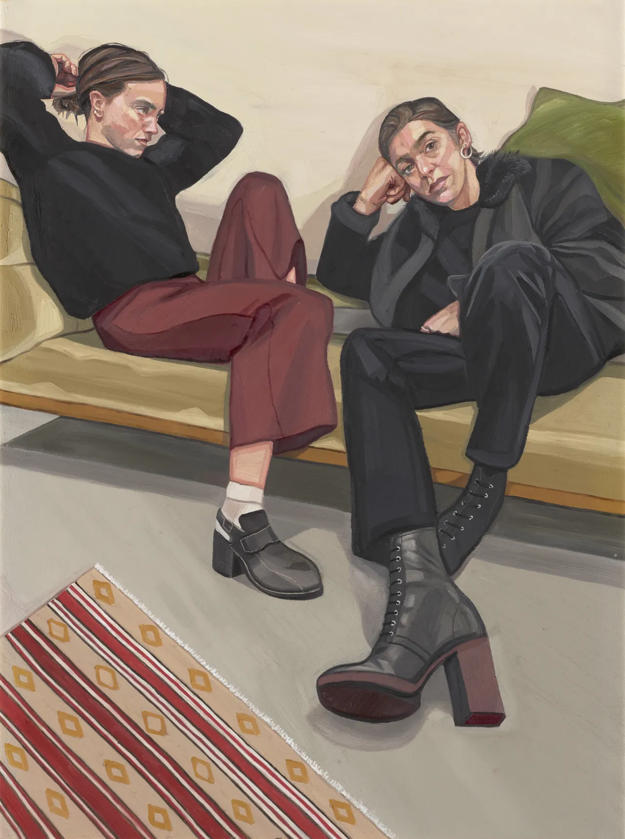 A Portrait of two Female Painters by Ania Hobson, 2018 © Ania Hobson