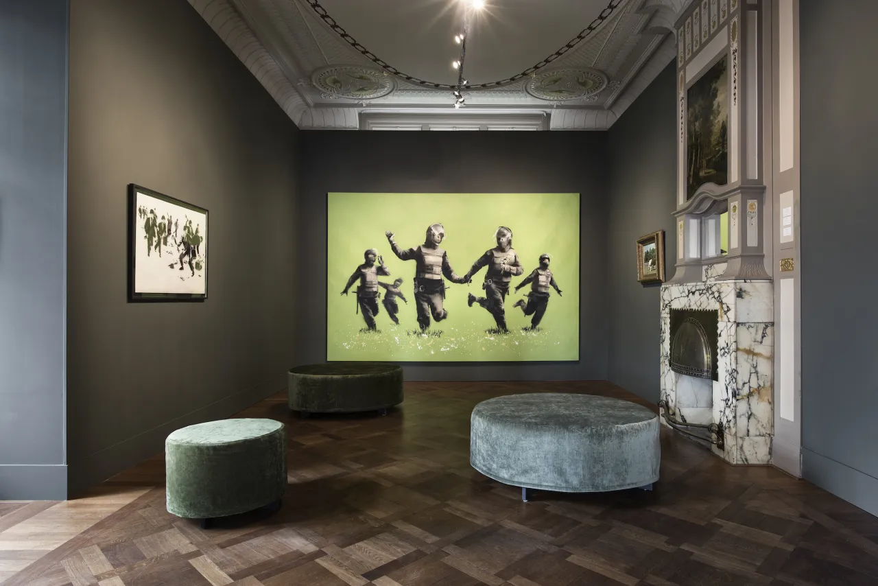Banksy, Beanfield at Moco Museum