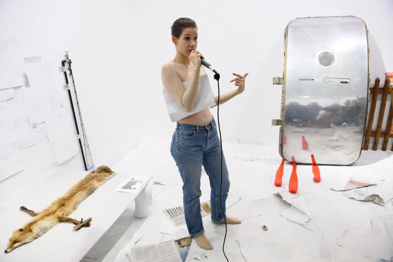 Sophie Jung, Come Fresh Hell or Fresh Hell Water, Installation View, 2017, Courtesy the artist and BlainSouthern, Photo Peter Mallet