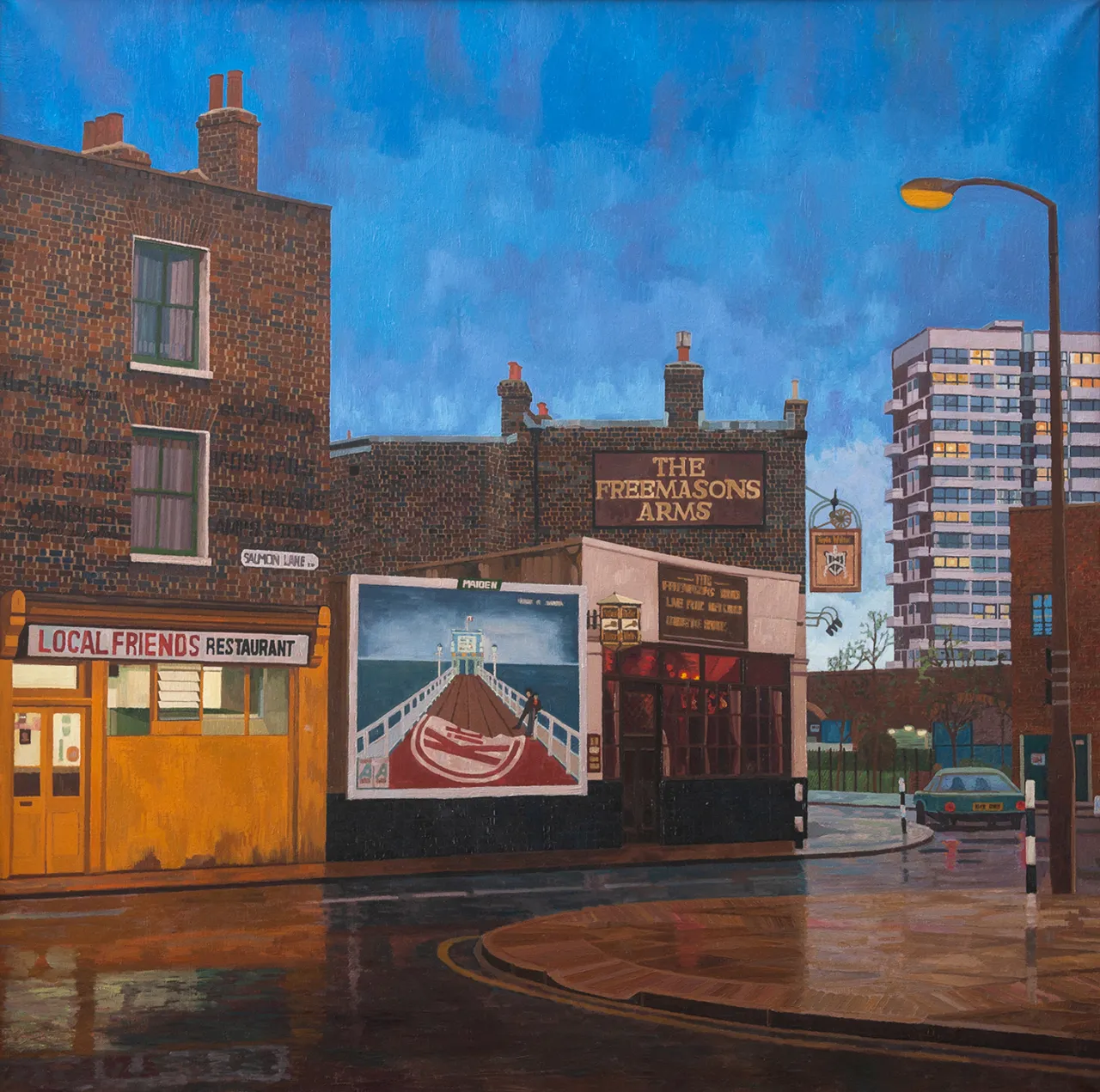Salmon Lane in the Rain, 1987 © Doreen Fletcher