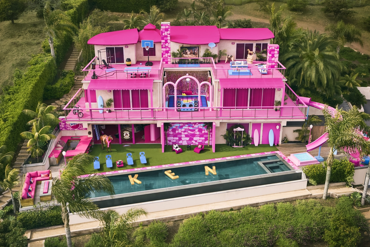 Ken's Dreamhouse X Airbnb - Exterior. Credit: Hogwash Studios