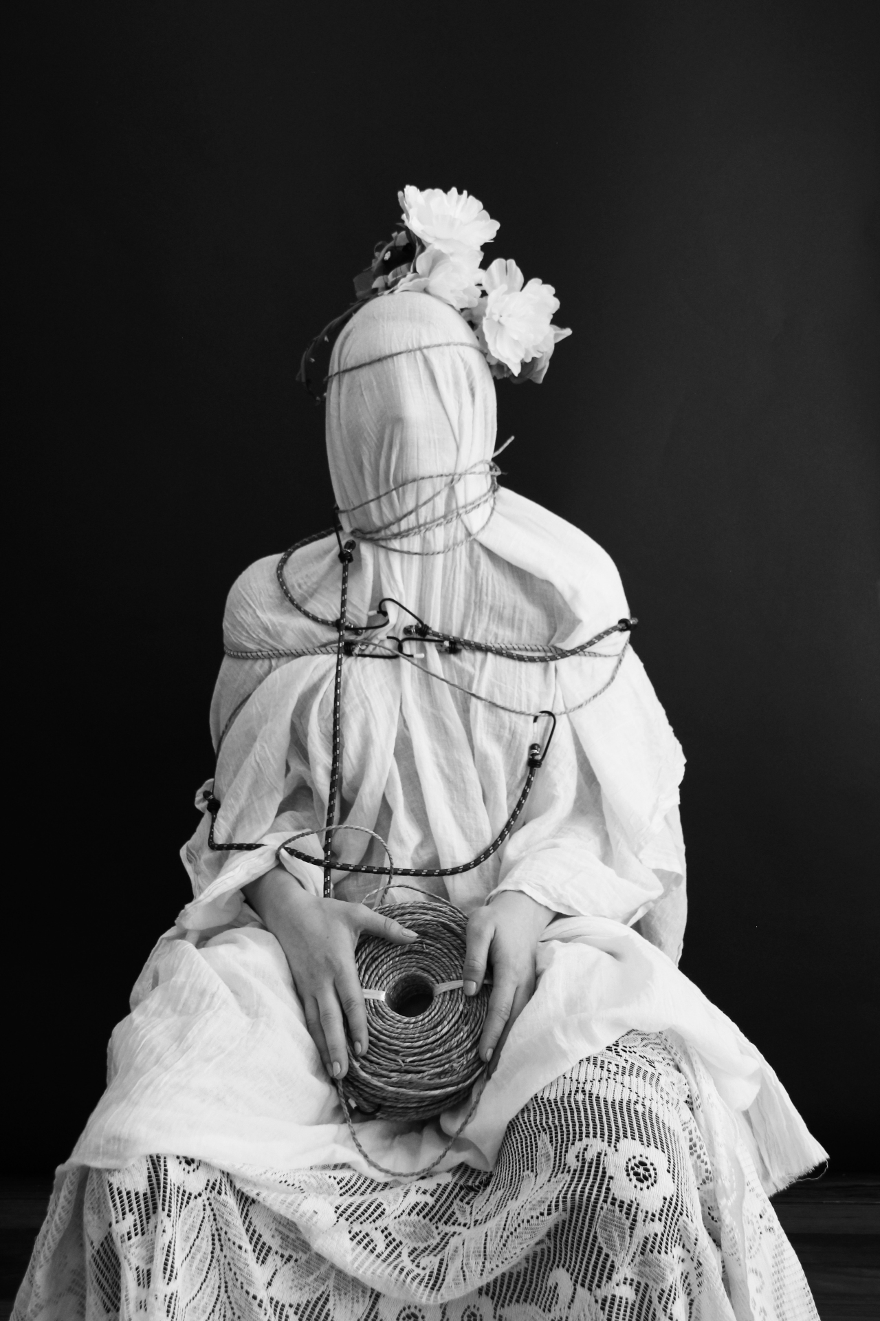Catherine Hehir & Noelle Noonan, Bride of Print , 2019. Cyanotype on paper, 48 x 33 cm. Courtesy of the artists and Cork Printmakers
