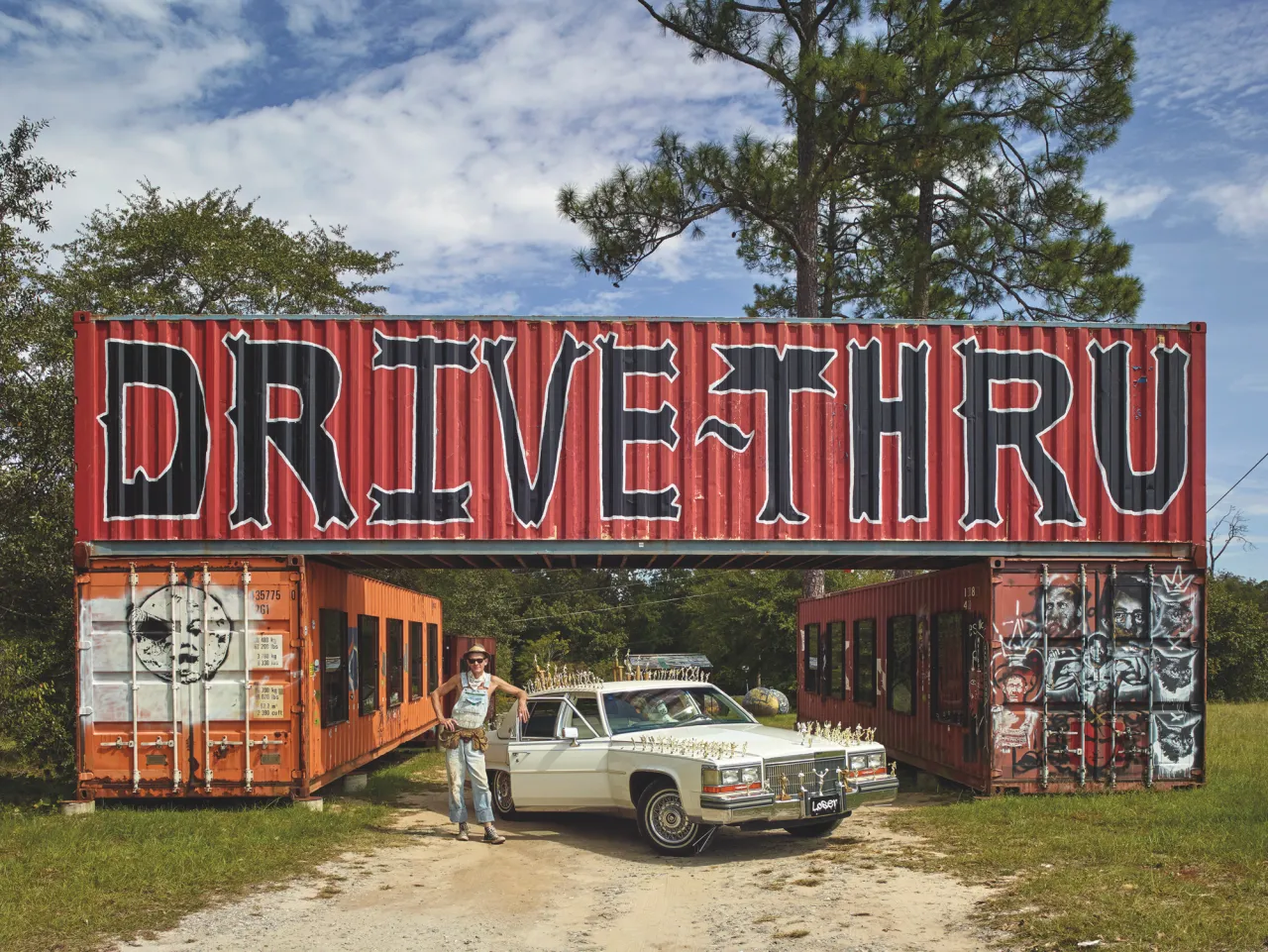 Butch Anthony at His Drive-Thru Art Museum, Seale © Andrew Moore, from Blue Alabama
