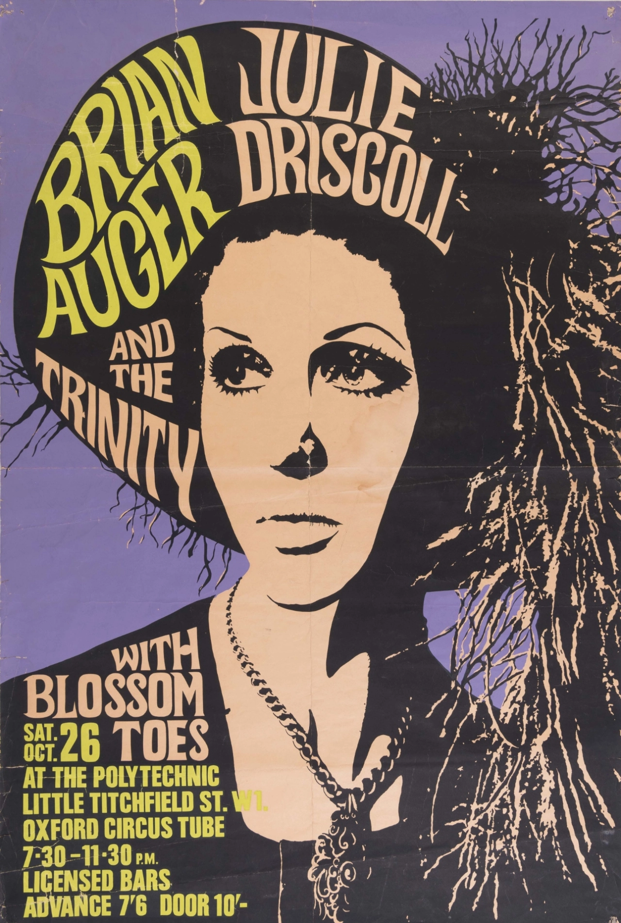 Julie Driscoll by Brian Augar (1968). Private Collection: not for sale.