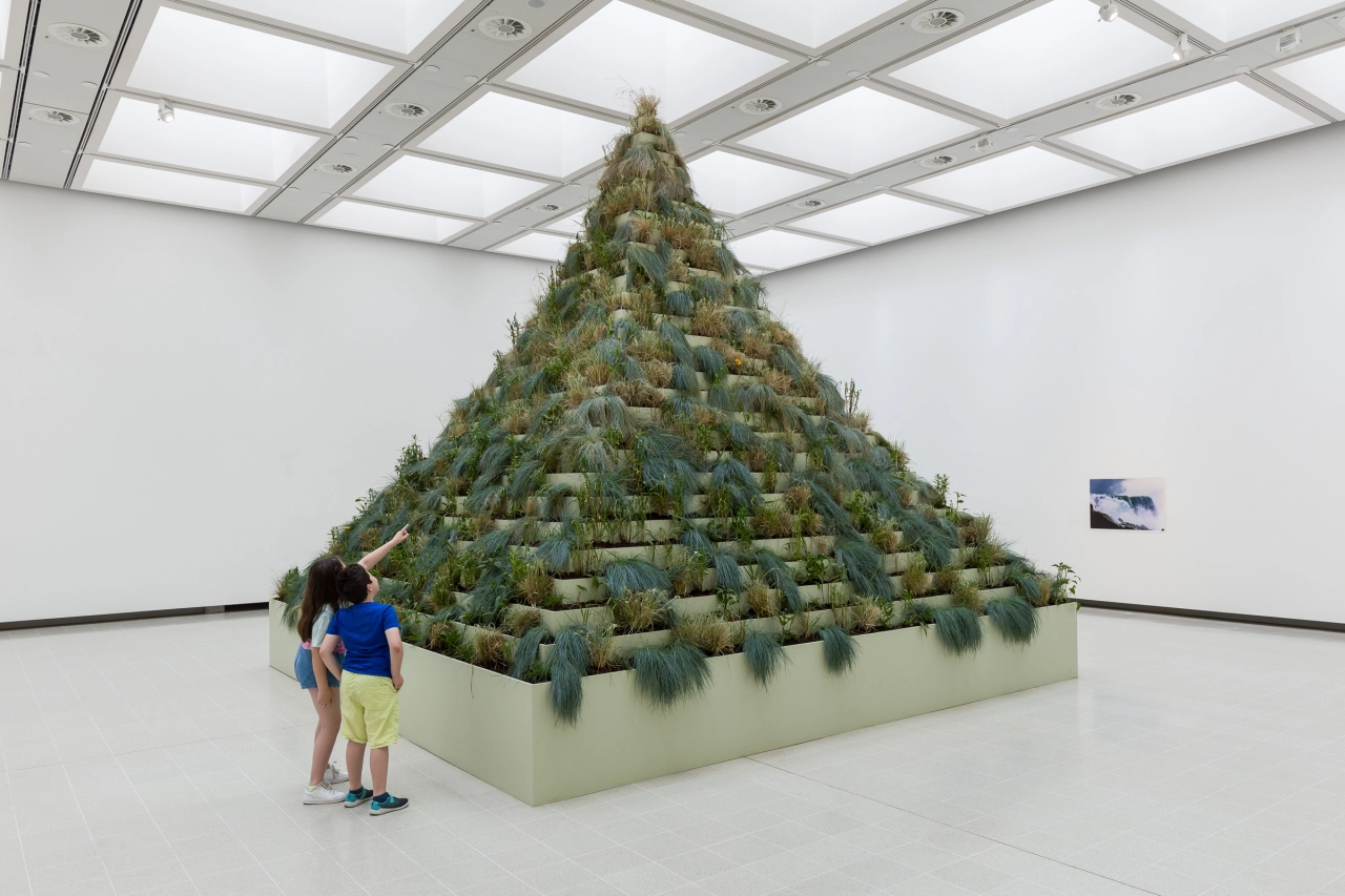 Installation view of Agnes Denes, Dear Earth – Art and Hope in a Time of Crisis. Photo: Mark Blower. Courtesy the Hayward Gallery