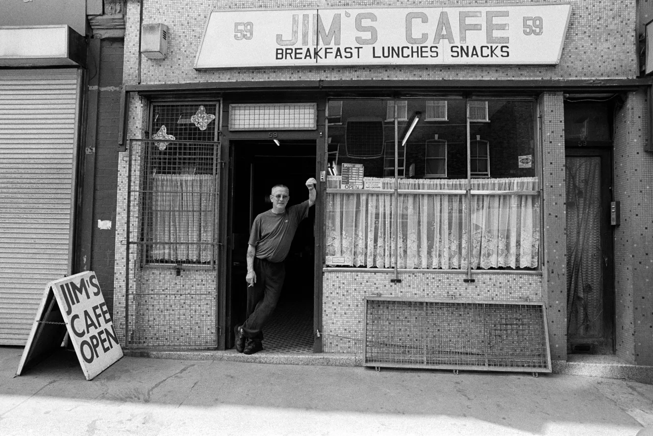 Jim's Cafe before it closed after the proprietor died. Chatsworth Road, Hackney - 2008