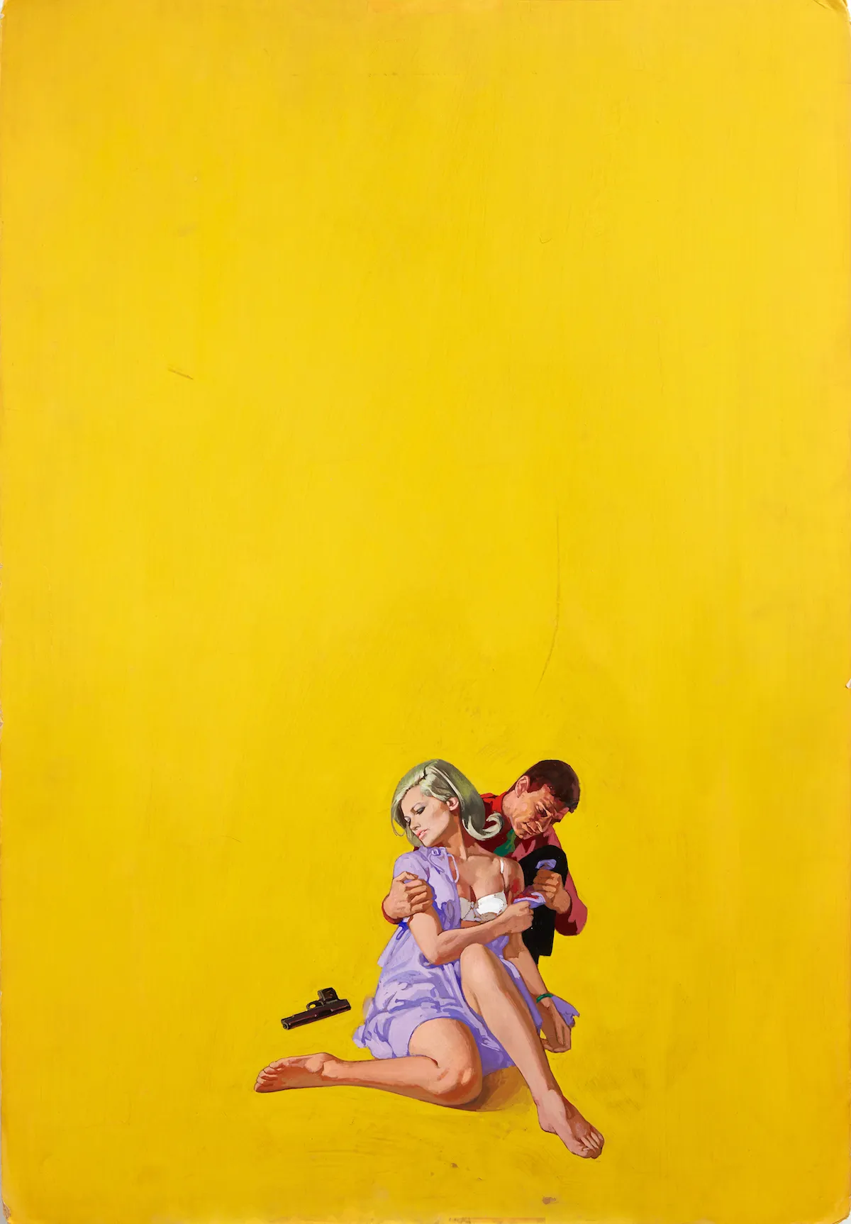 Renato Fratini, The Twisted Thing, 1967, gouache on board, copyright Lever Gallery