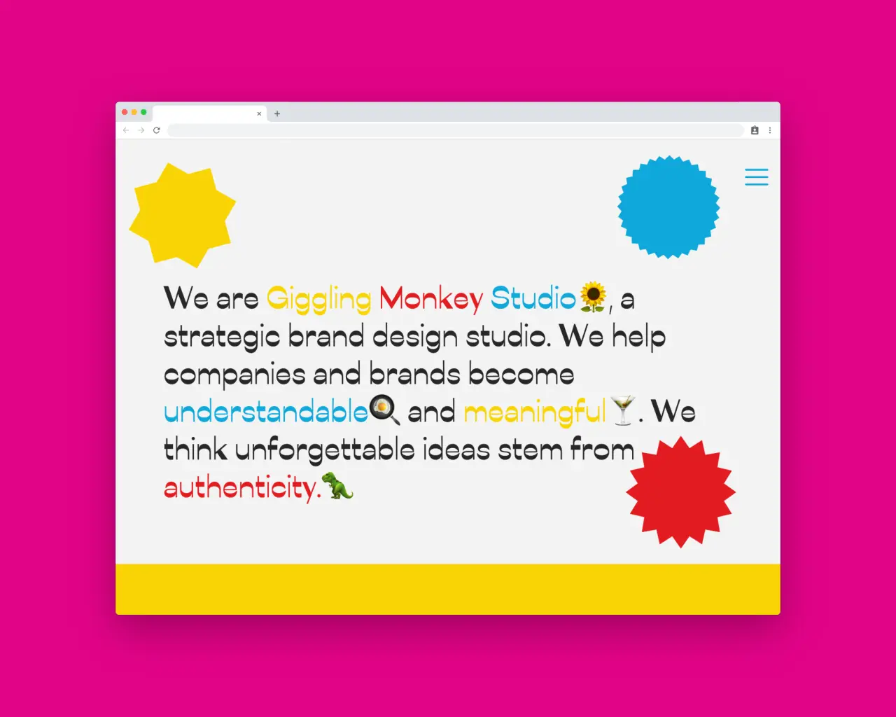 Giggling Monkey Studio, an example from the Editor X report