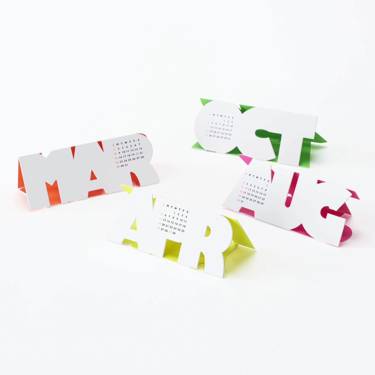 Typeface Calendar by Katsumi Tamura is Winner in Graphics and Visual Communication Design Category, 2019 - 2020