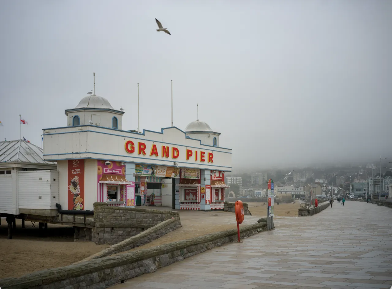 Weston-super-Mare. Against the Tide, 2026. Photograph by Polly Braden