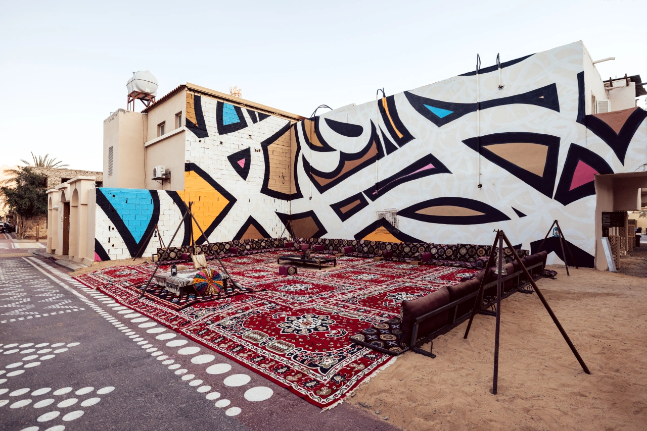 eL Seed Mural Opening © Arts AlUla