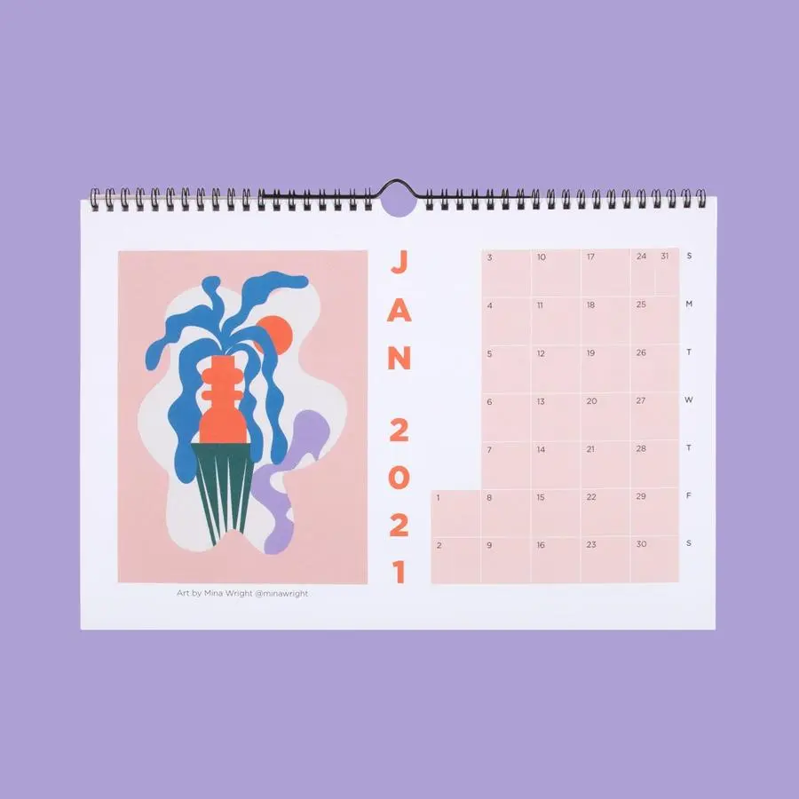 Slowdown Studio calendar by Susannah Dowse
