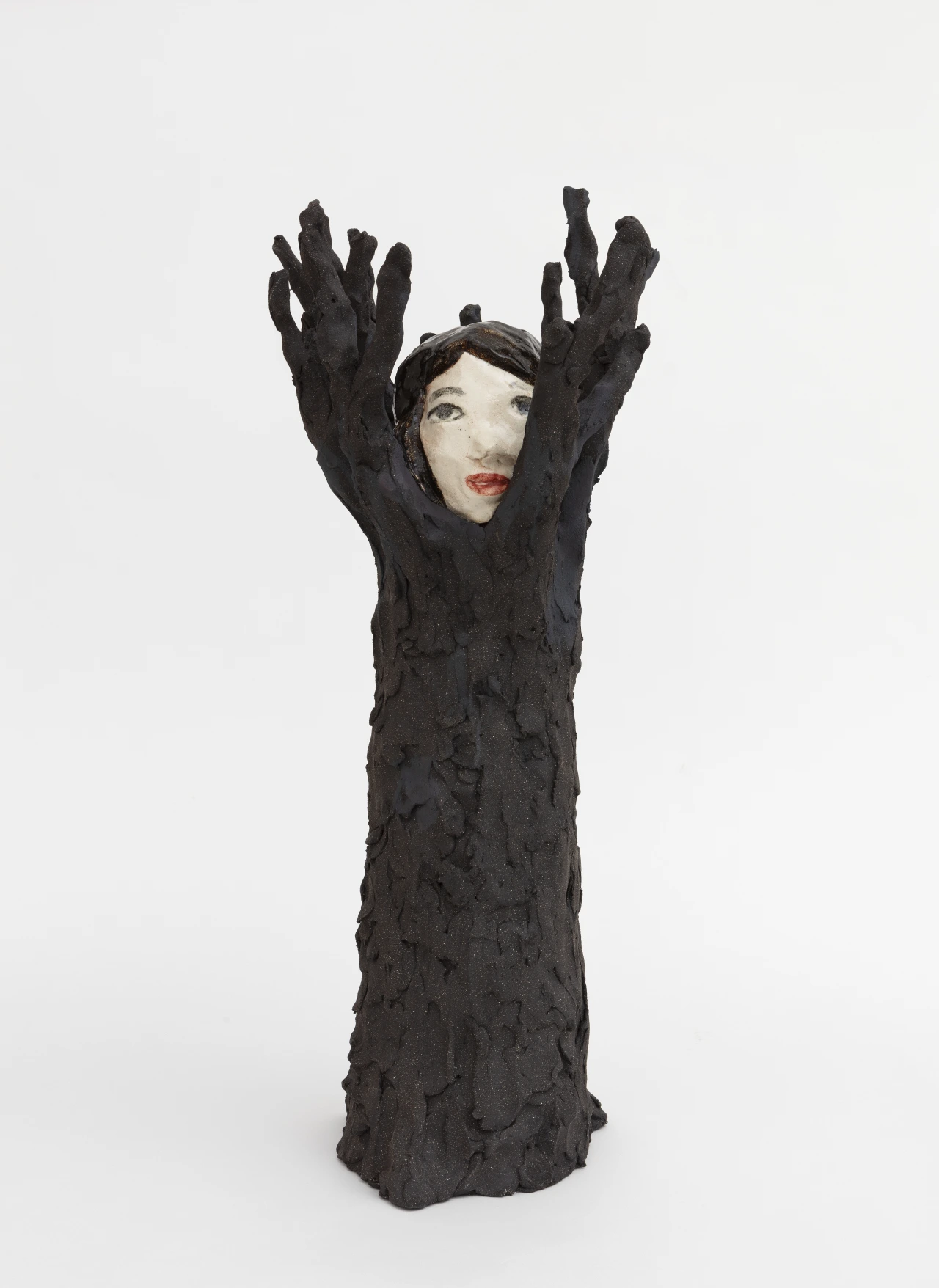 Klara Kristalova, Wooden girl, 2021 Stoneware 62 x 25 x 31 cm © Klara Kristalova and Perrotin. Courtesy Perrotin. Photo: Tanguy Beurdeley