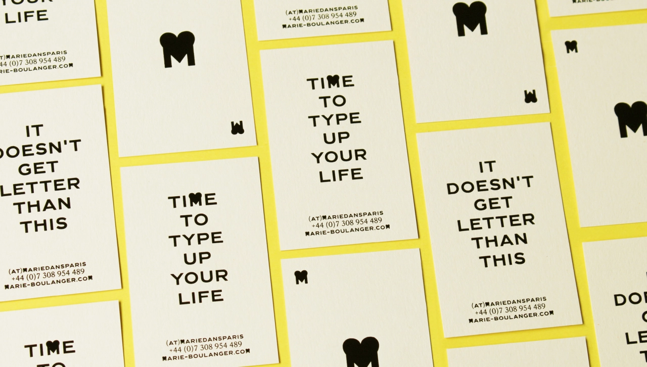 Personal Business Cards. Printed by Atelier Bulk