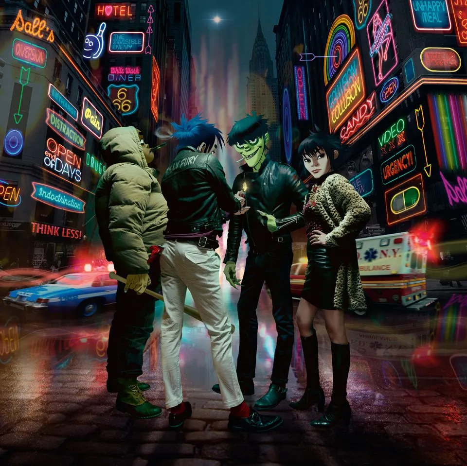 Billy Fury, 2017. Album artwork for Gorillaz' Humanz | © Jamie Hewlett