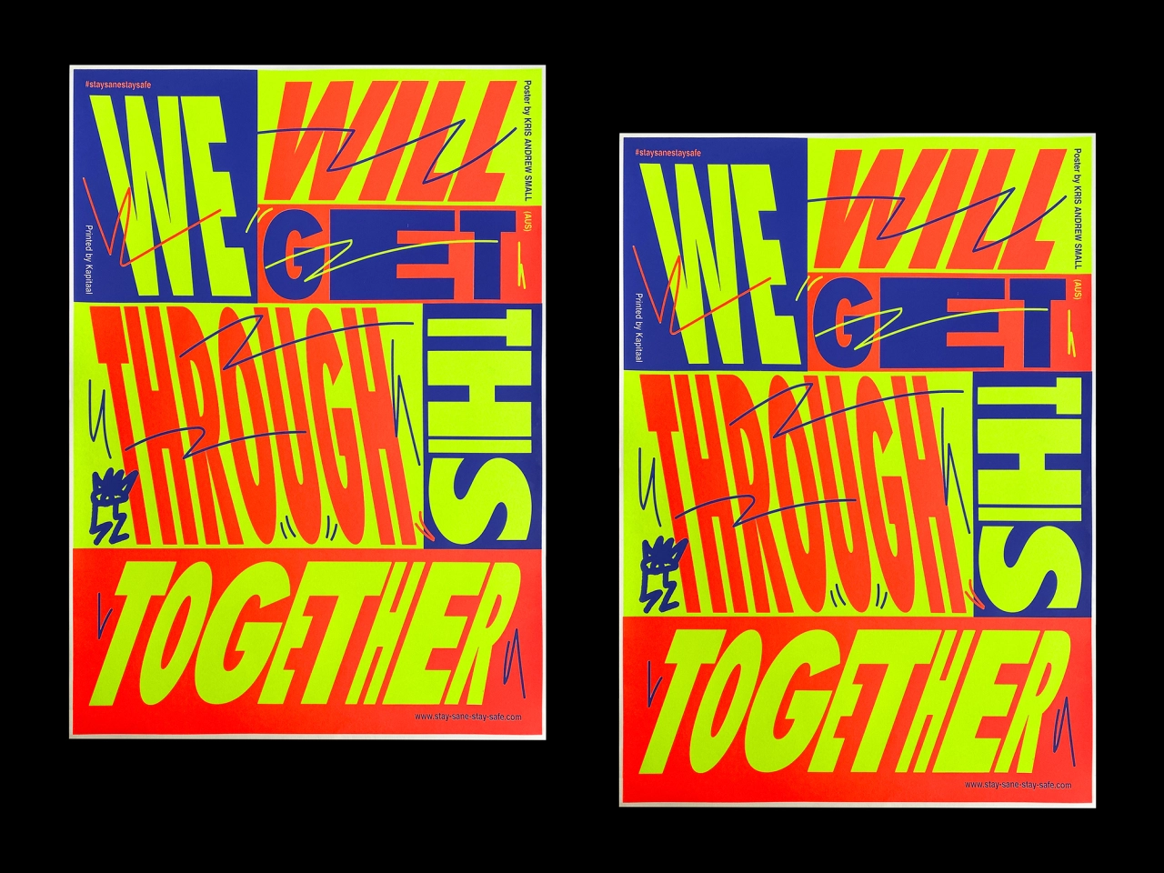 SSSS screen print collaboration with Kapitaal Utrecht, designed by Kris Andrew Small