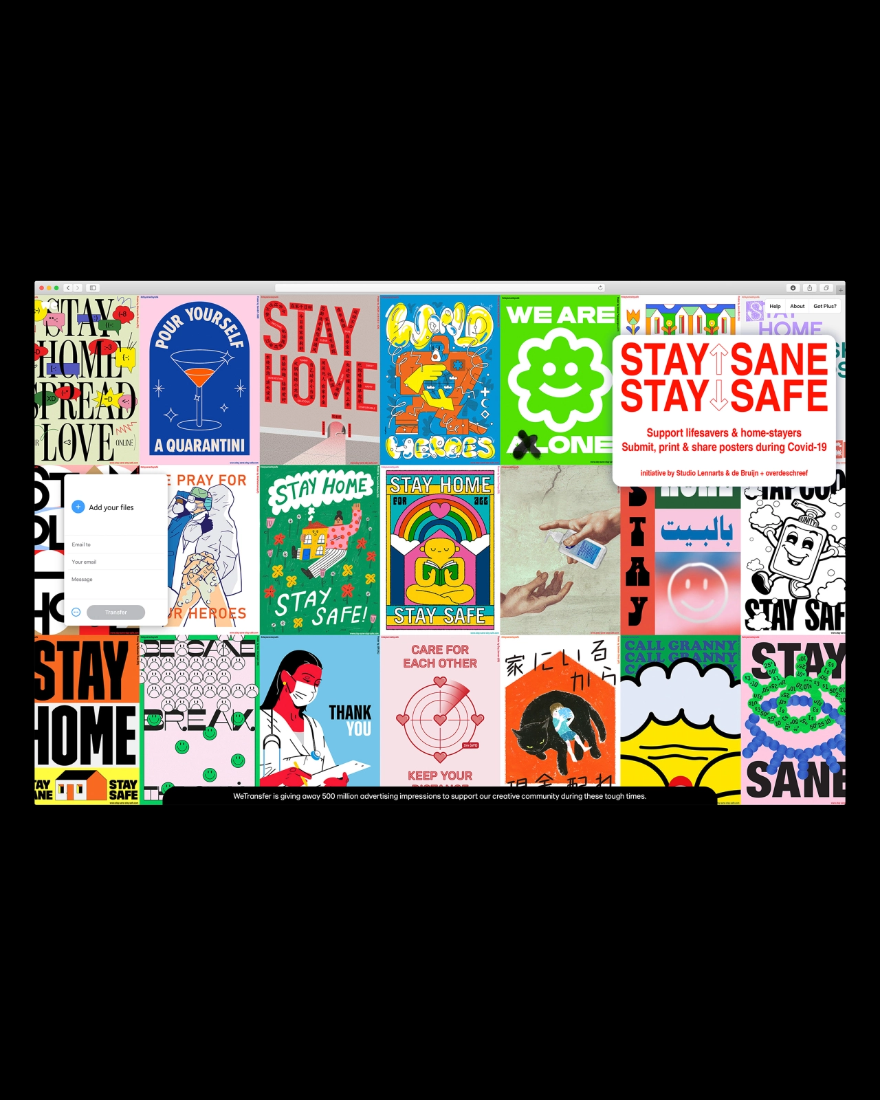 SSSS collaboration with WeTransfer
