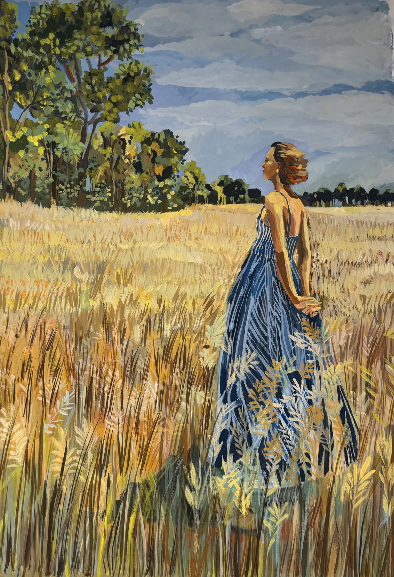 Christina in the Field © Gayle Kabaker