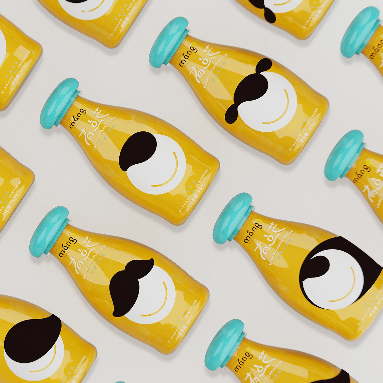 A Bit Busy Mango Juice Packaging Design by Zhou Jingkuan is Winner in Packaging Design Category, 2018 - 2019