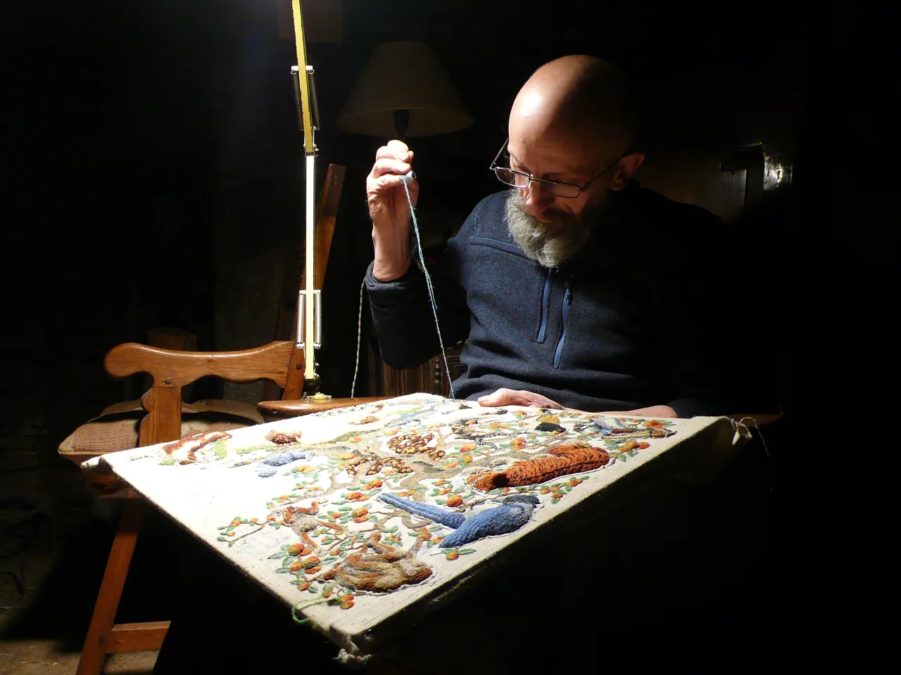 Tom Hickman at work