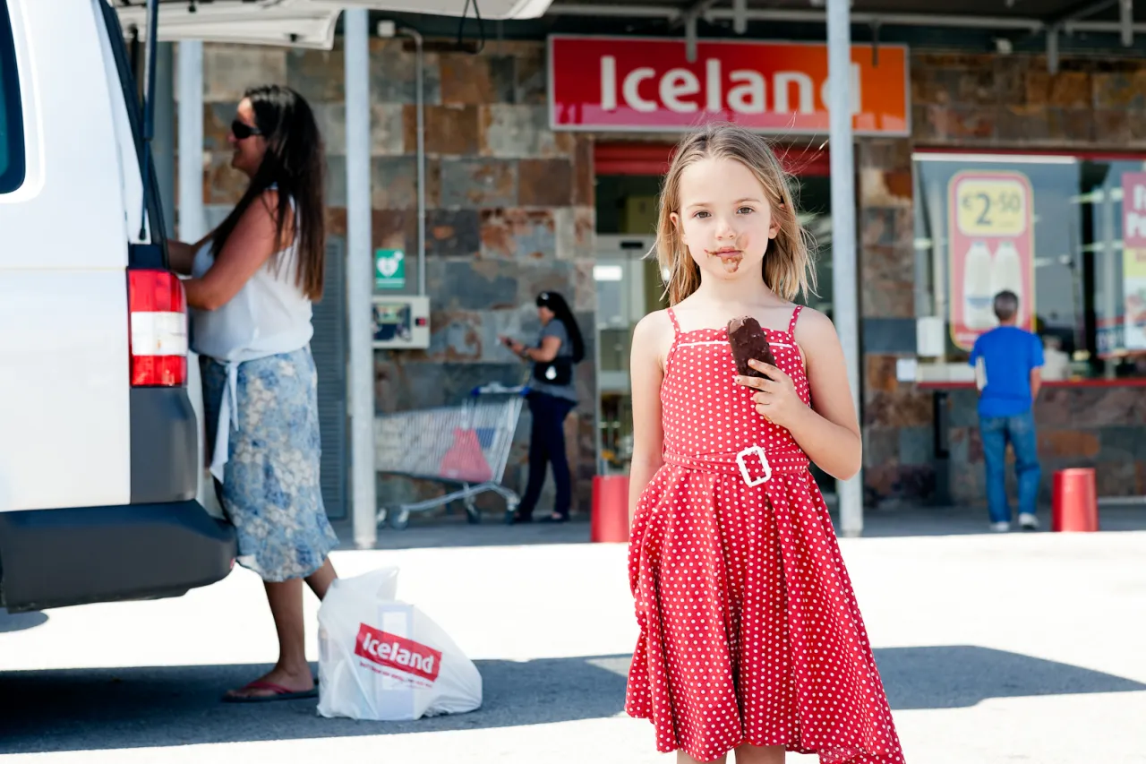 Francesca was born in Spain and is schooled in the Spanish education system; she is also a British citizen. She enjoys chocolate ice-lollies from the Iceland store that her mother occasionally visits to purchase British goods.