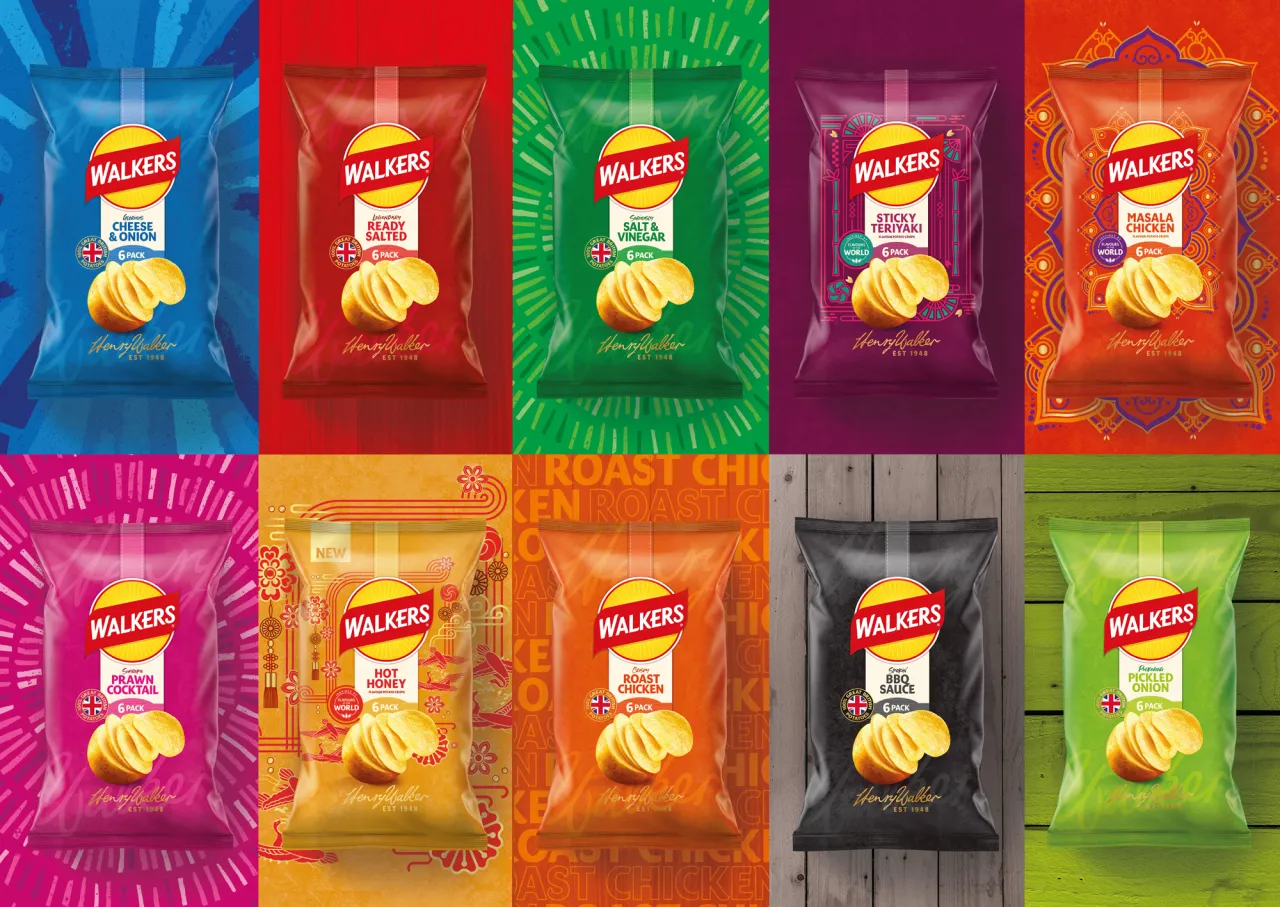 The new look Walkers. Image courtesy of VCCP / Walkers
