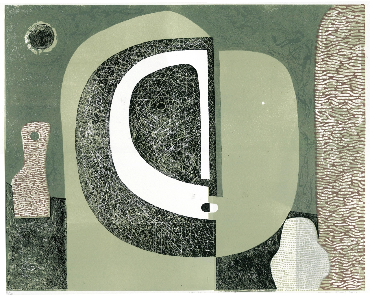 Melvyn Evans, Ancient Head Form 1, 2019. Courtesy the artist