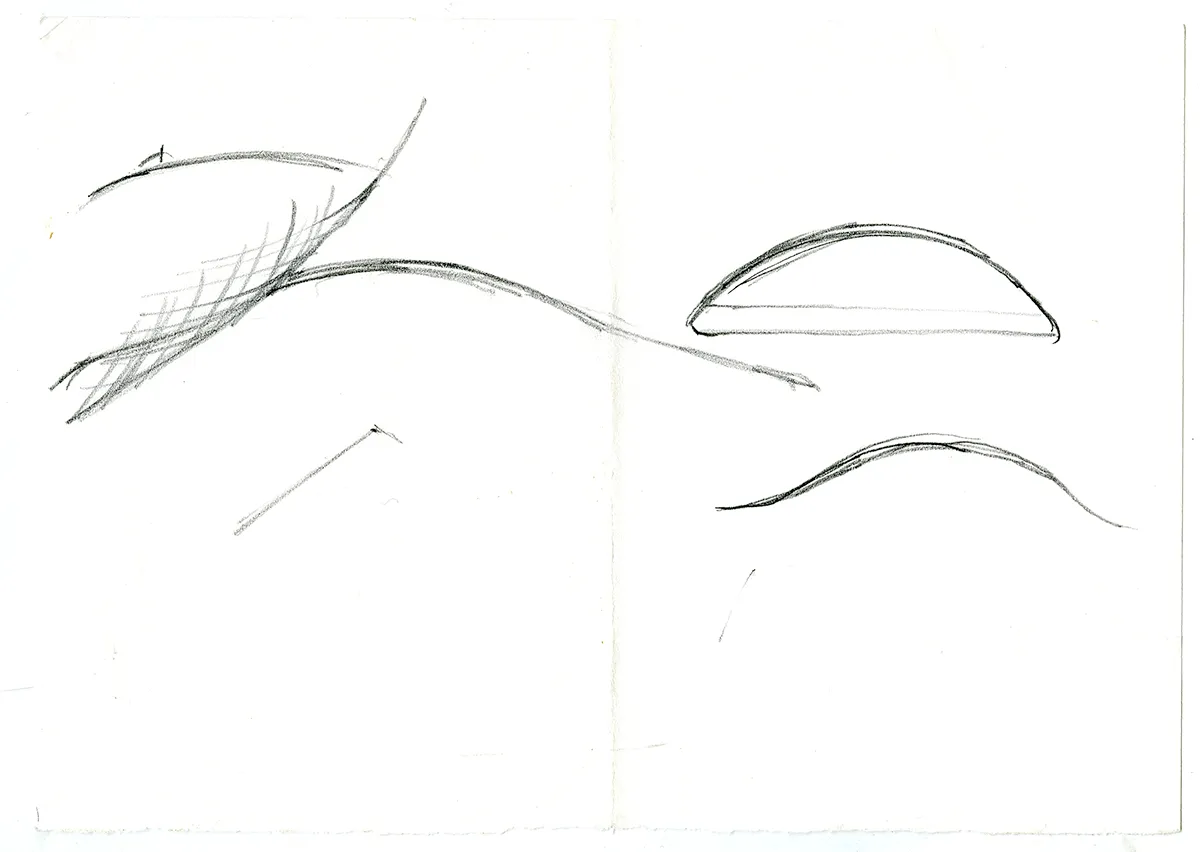 Preparatory drawings, copyright and courtesy of Richard Deacon