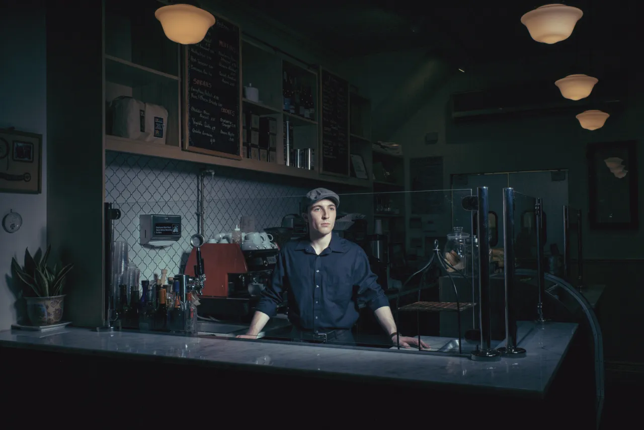 Levi Satter, actor & barista at a Brooklyn bakery