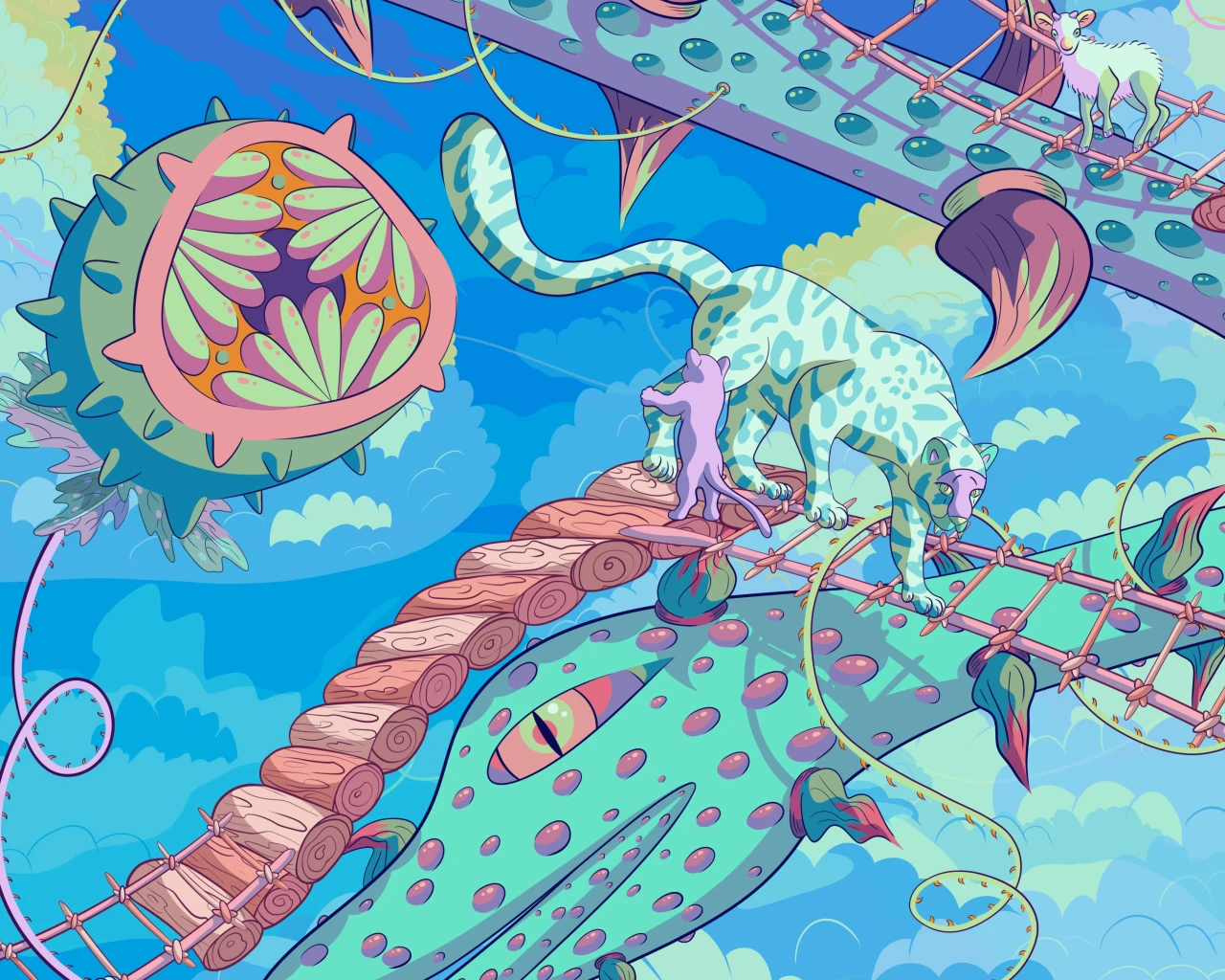Lofty Heights – Cerulean (Detail) © Sam Wilde