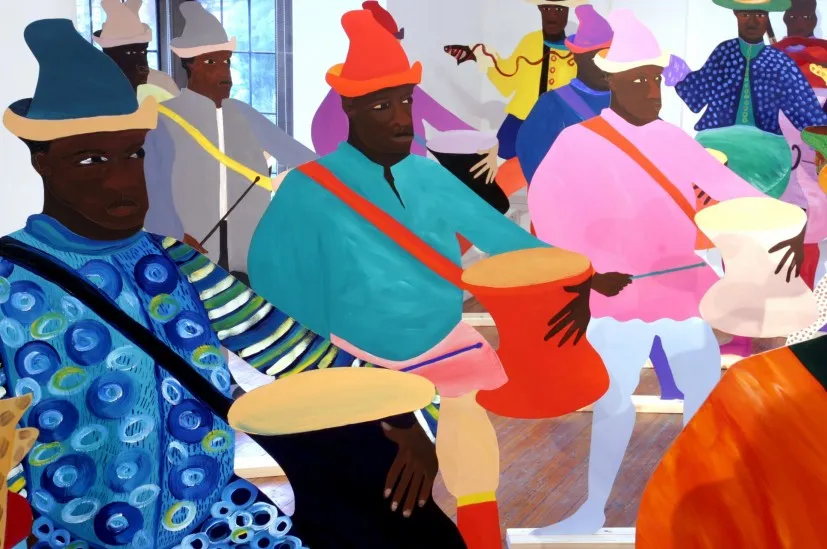 Lubaina Himid, Freedom and Change, 1984. Courtesy the artist & Hollybush Gardens, photo Andy Keate